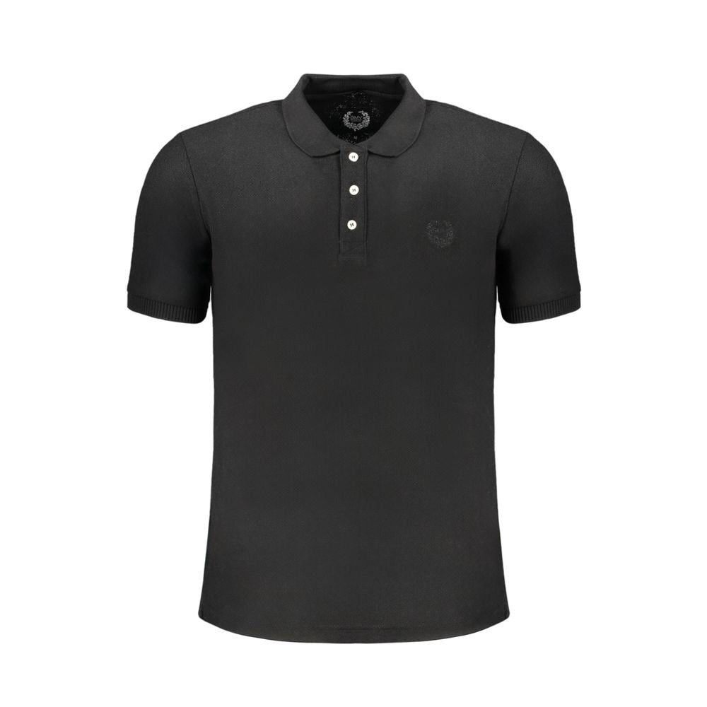 Gianmarco Venturi sort bomuld poloshirt