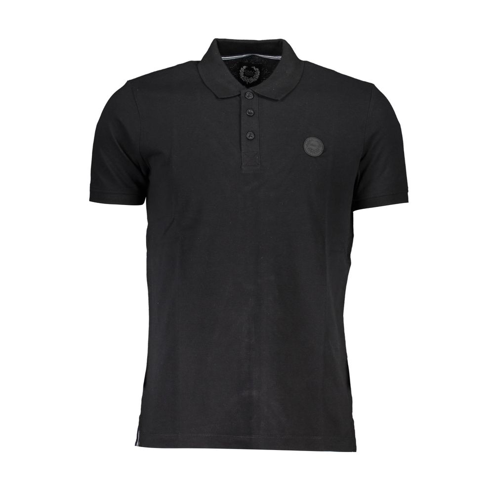 Gianmarco Venturi sort bomuld poloshirt