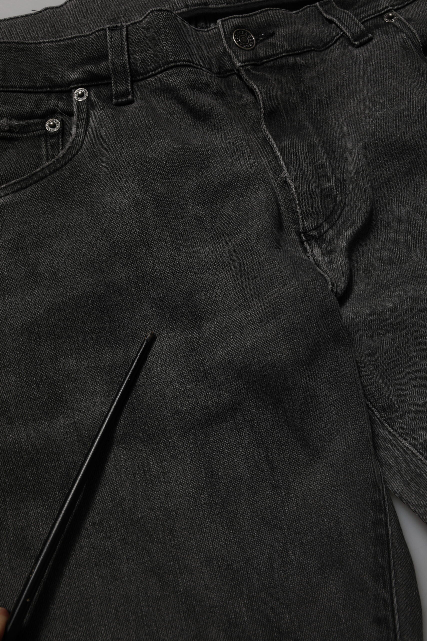 Dolce & Gabbana Mørkegrå Bomuld Skinny Herre Denim Jeans