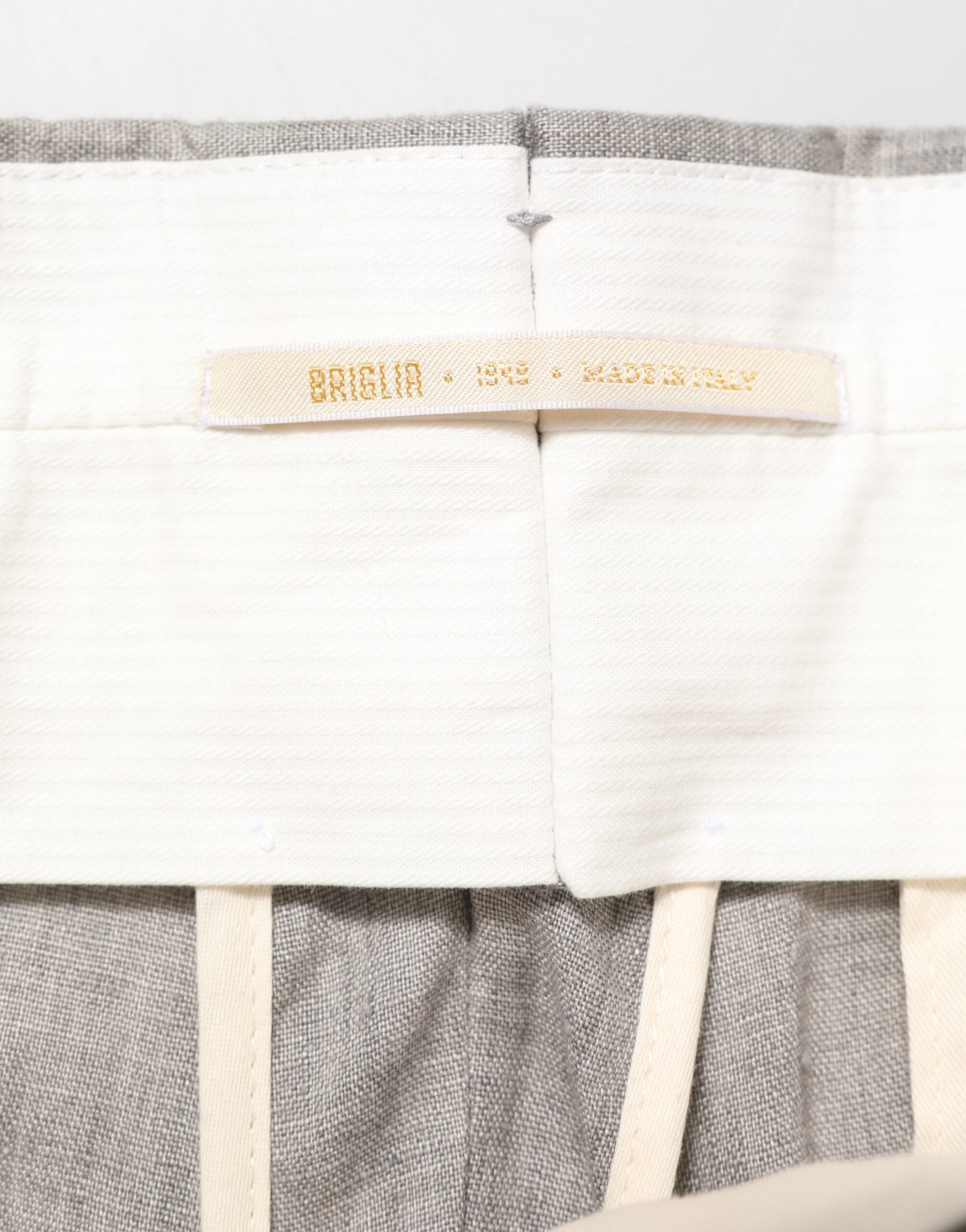 Briglia 1949 Grå Mid Waist Kjole Formelle Skinny Herrebukser