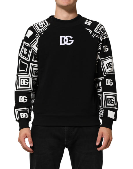 Dolce &amp; Gabbana Sort D&amp;G Monogram Bomuldssweatshirt