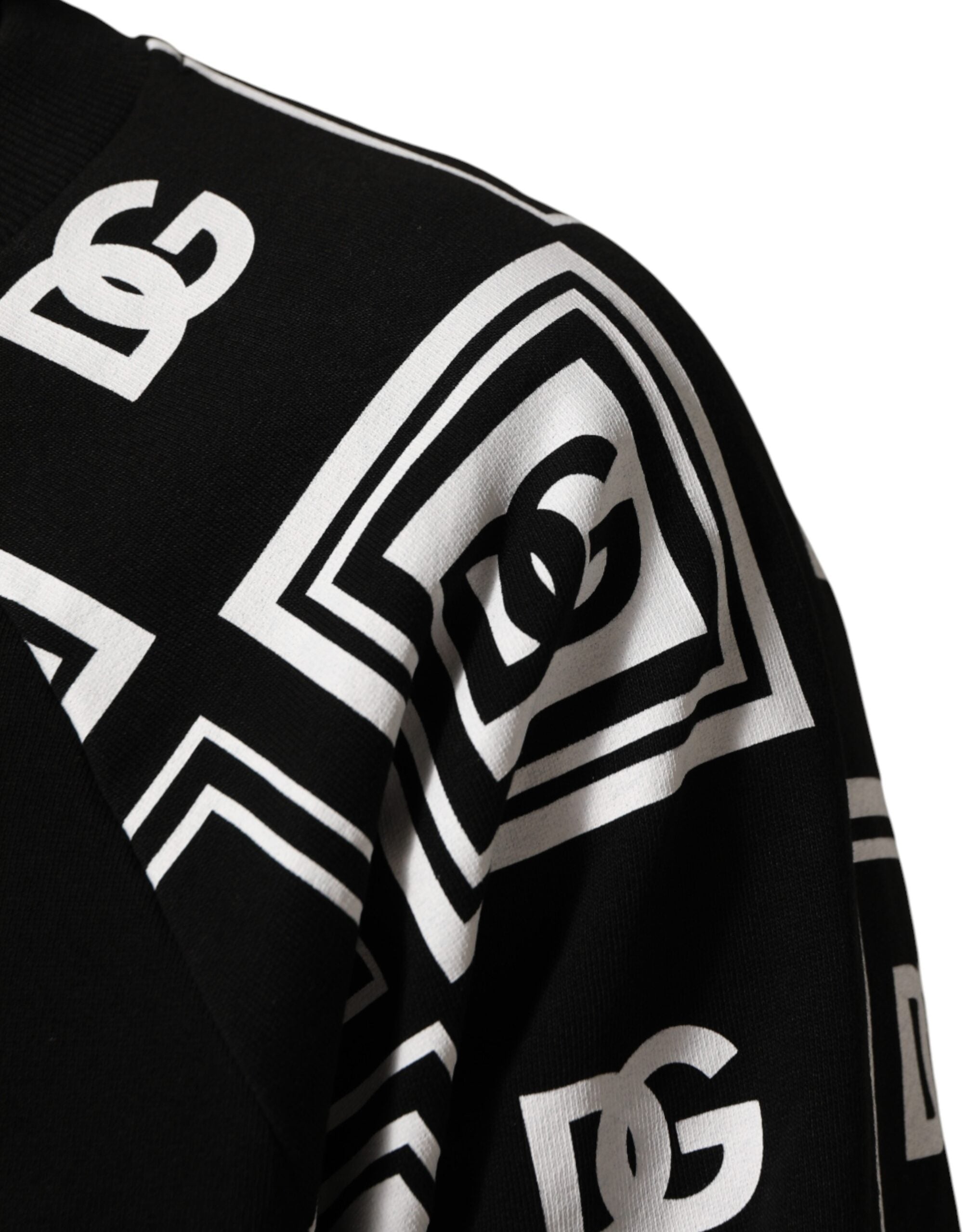 Dolce & Gabbana Sort D&G Monogram Bomuldssweatshirt