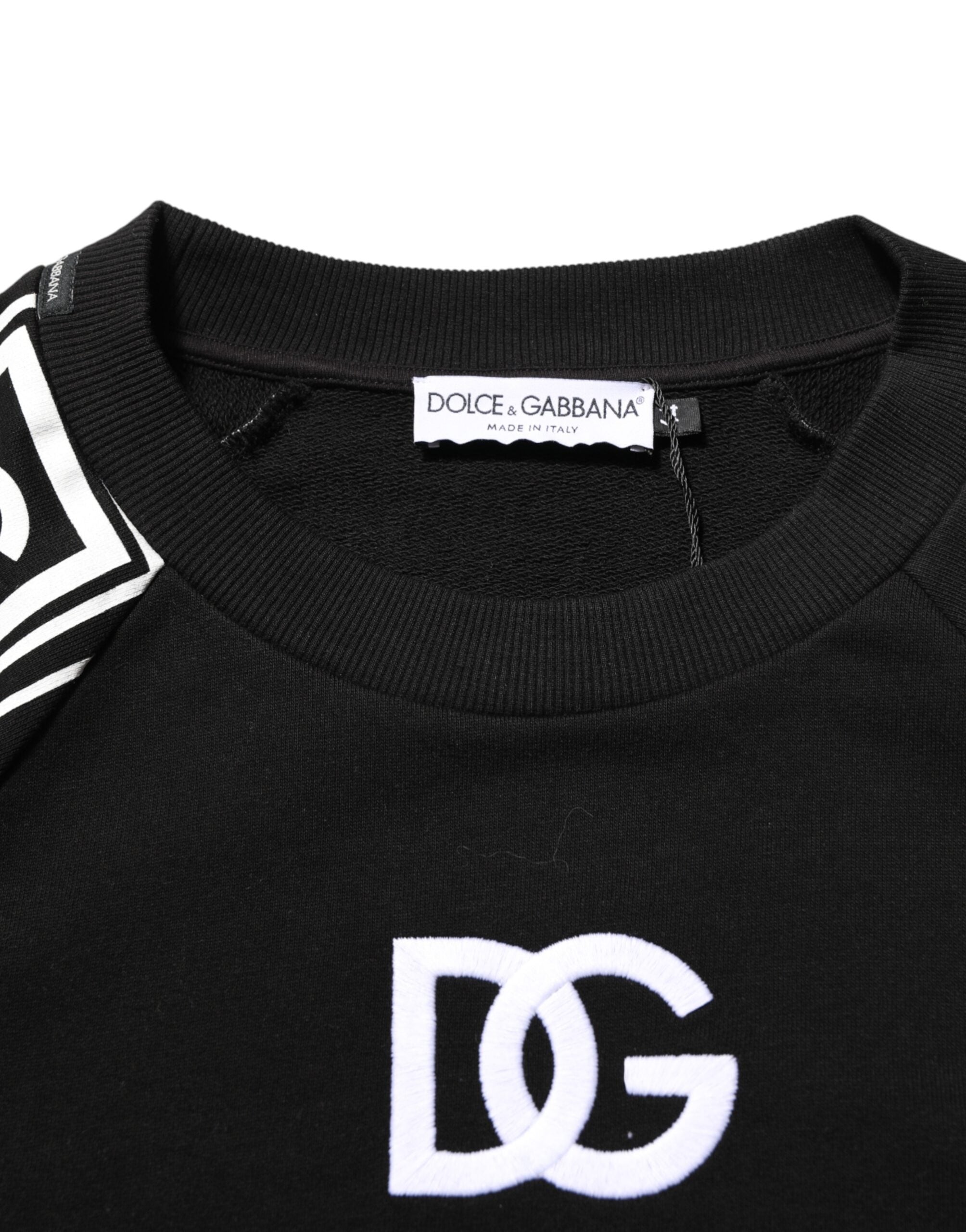 Dolce & Gabbana Sort D&G Monogram Bomuldssweatshirt