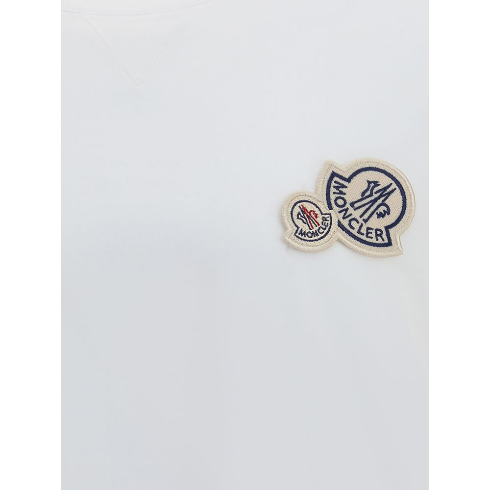 Moncler Hvid Bomulds T-shirt