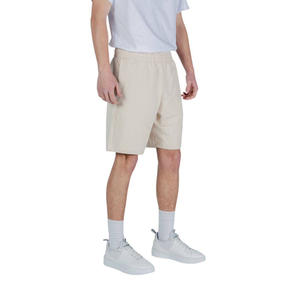 EA7 Emporio Armani Beige Bomulds Bermudashorts