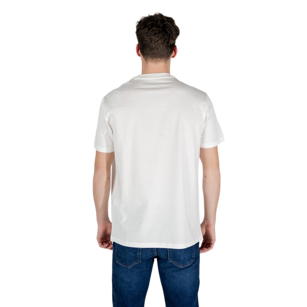 Armani Exchange White Cotton T-Shirt