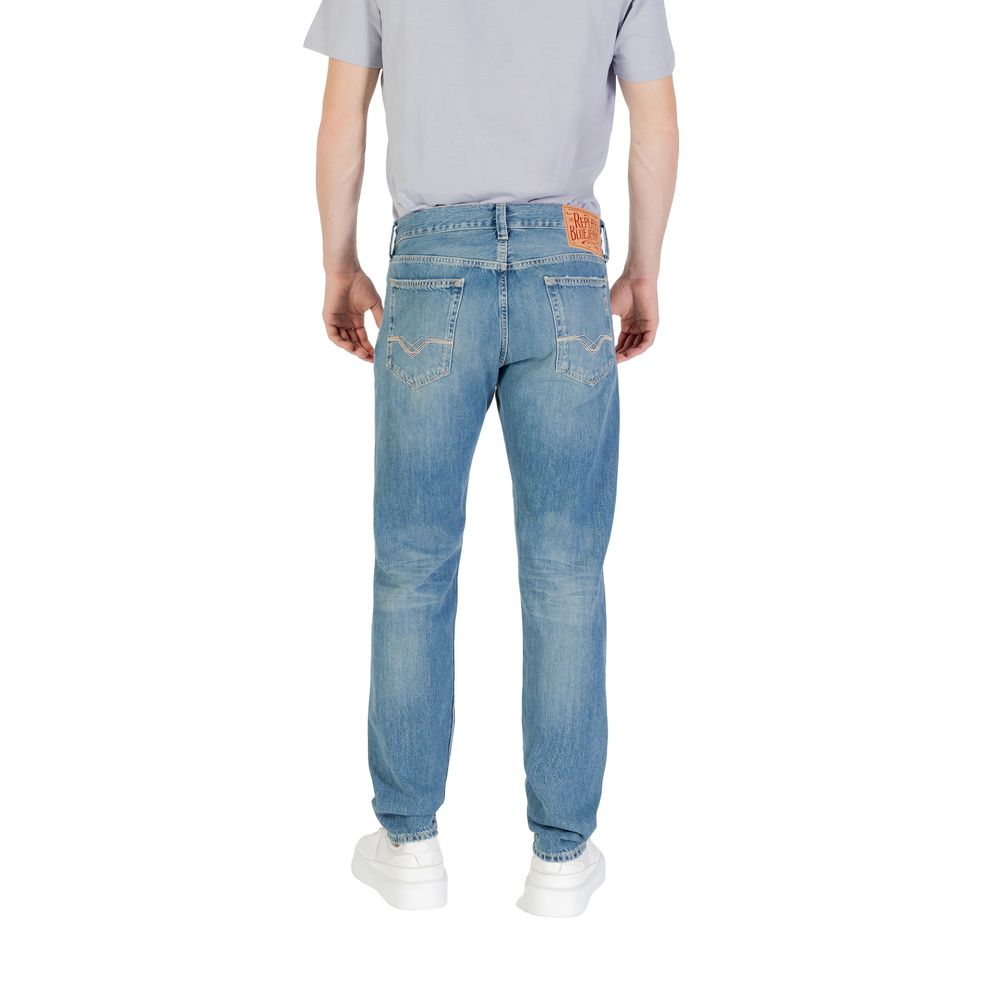 Replay Blå Bomulds Skinny Jeans