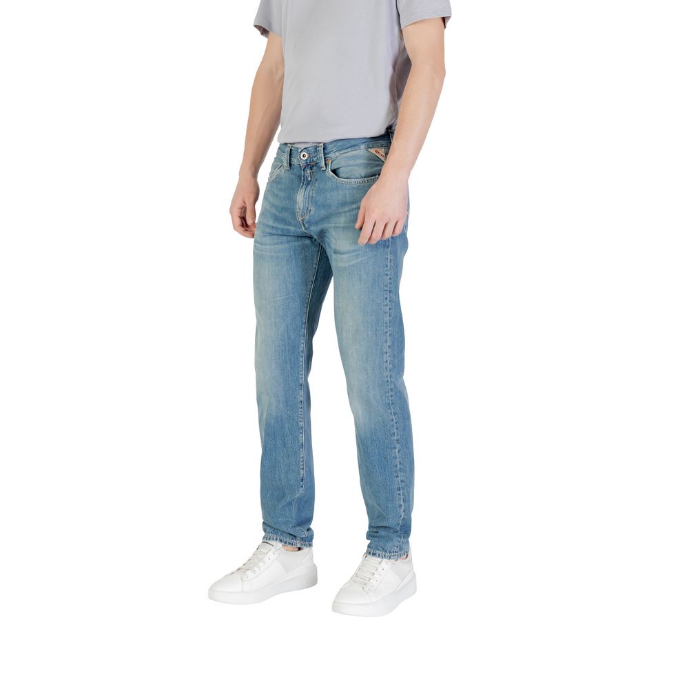 Replay Blå Bomulds Skinny Jeans