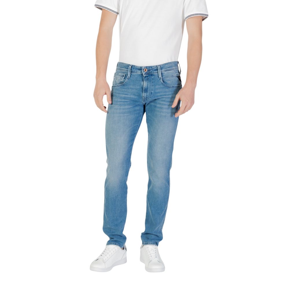 Replay Blå Bomulds Skinny Jeans