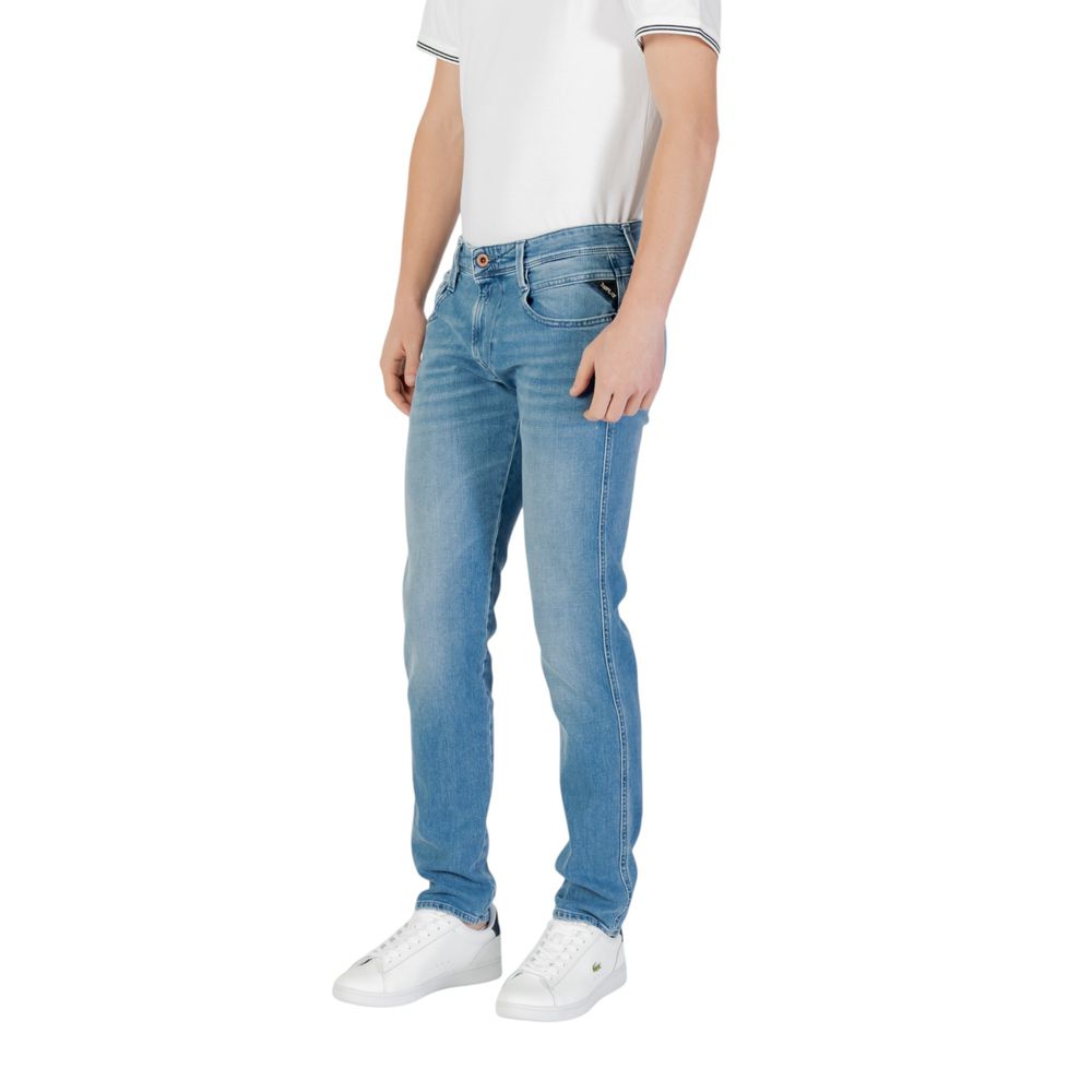 Replay Blå Bomulds Skinny Jeans