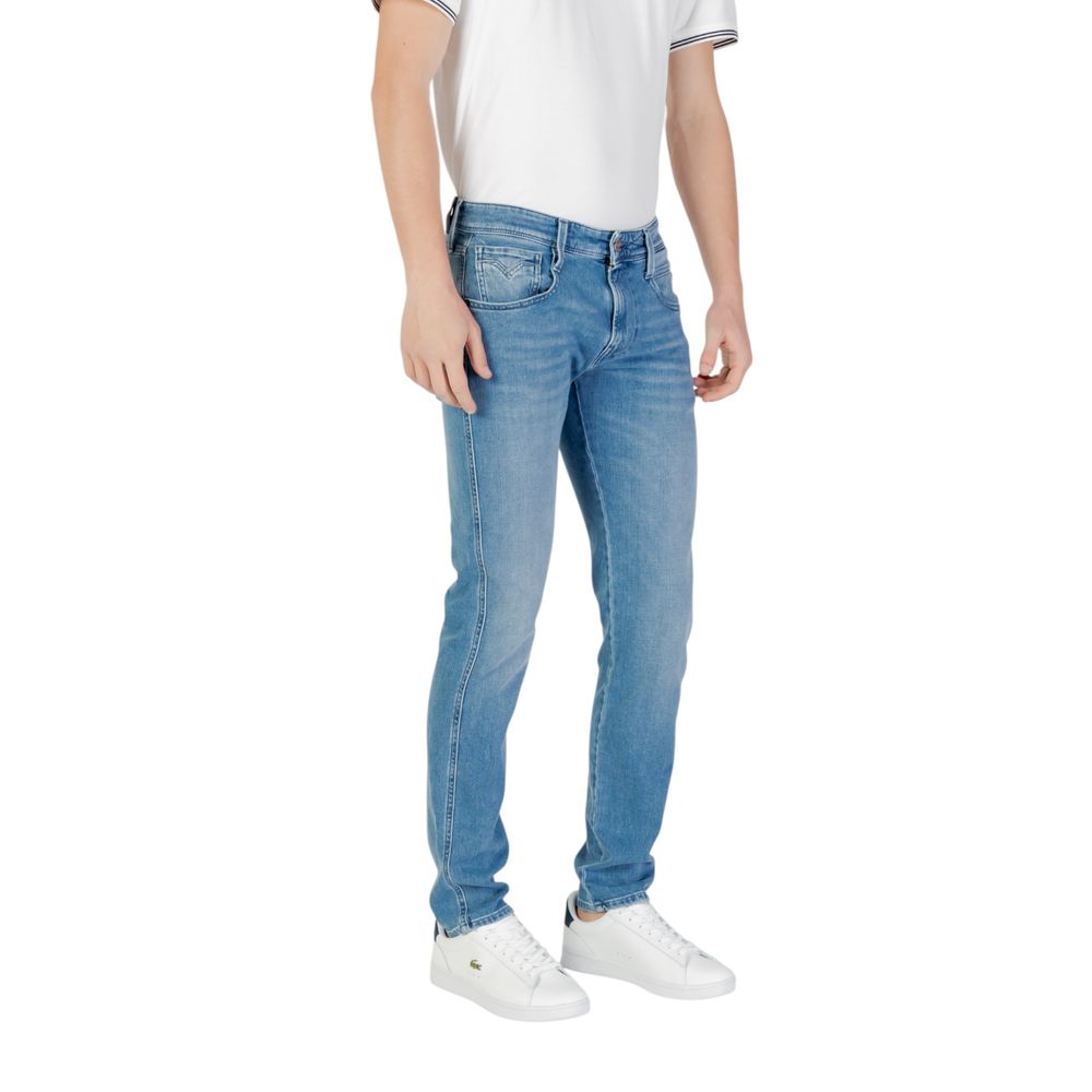 Replay Blå Bomulds Skinny Jeans