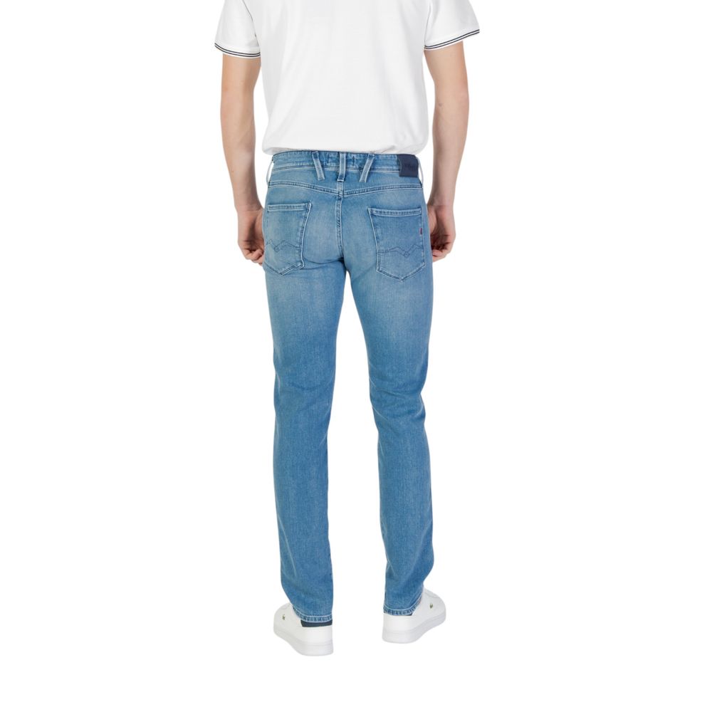 Replay Blå Bomulds Skinny Jeans