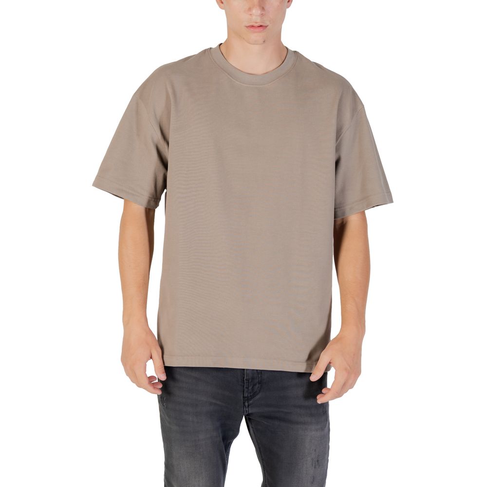 Gianni Lupo Beige Bomulds T-shirt