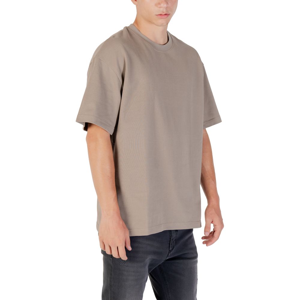 Gianni Lupo Beige Bomulds T-shirt
