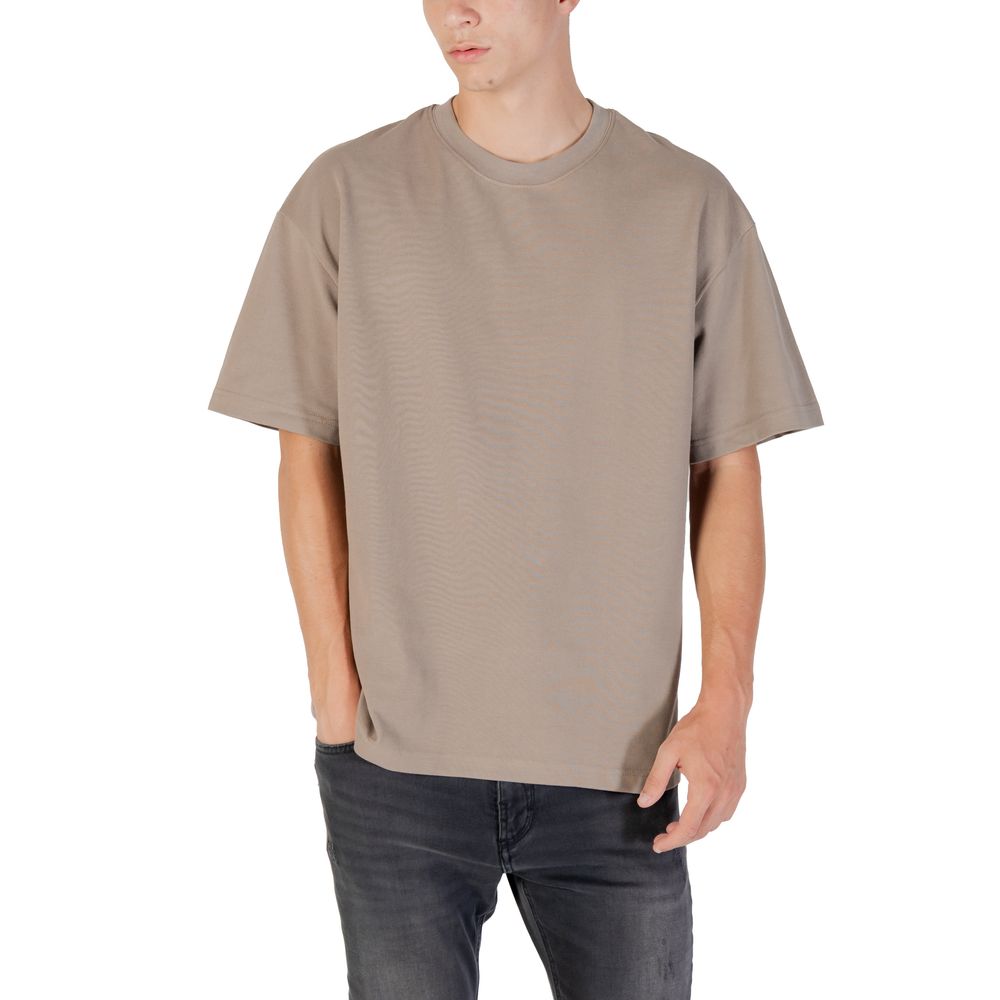 Gianni Lupo Beige Bomulds T-shirt