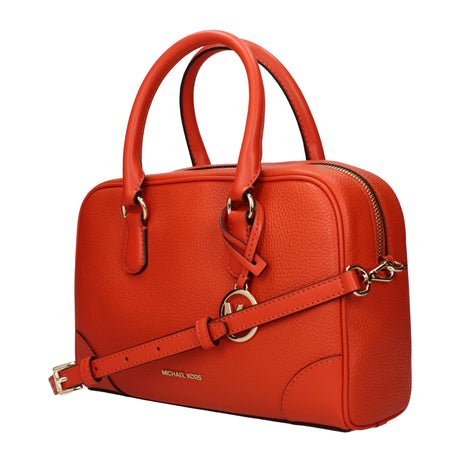 Michael Kors Orange Leather Handbags