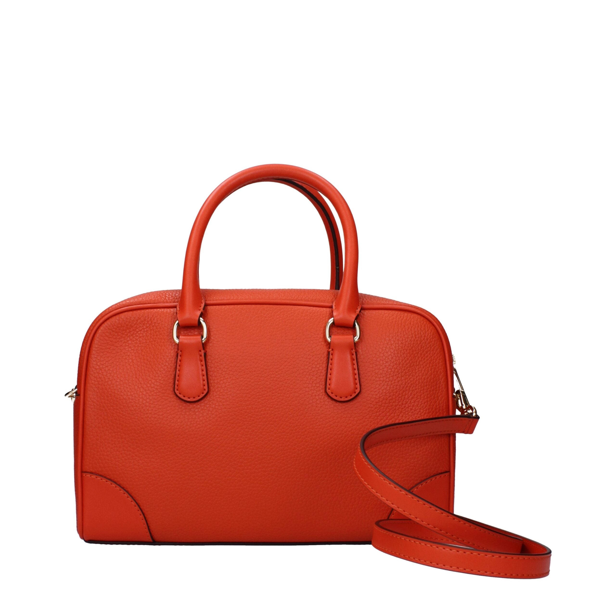 Michael Kors Orange Leather Handbags