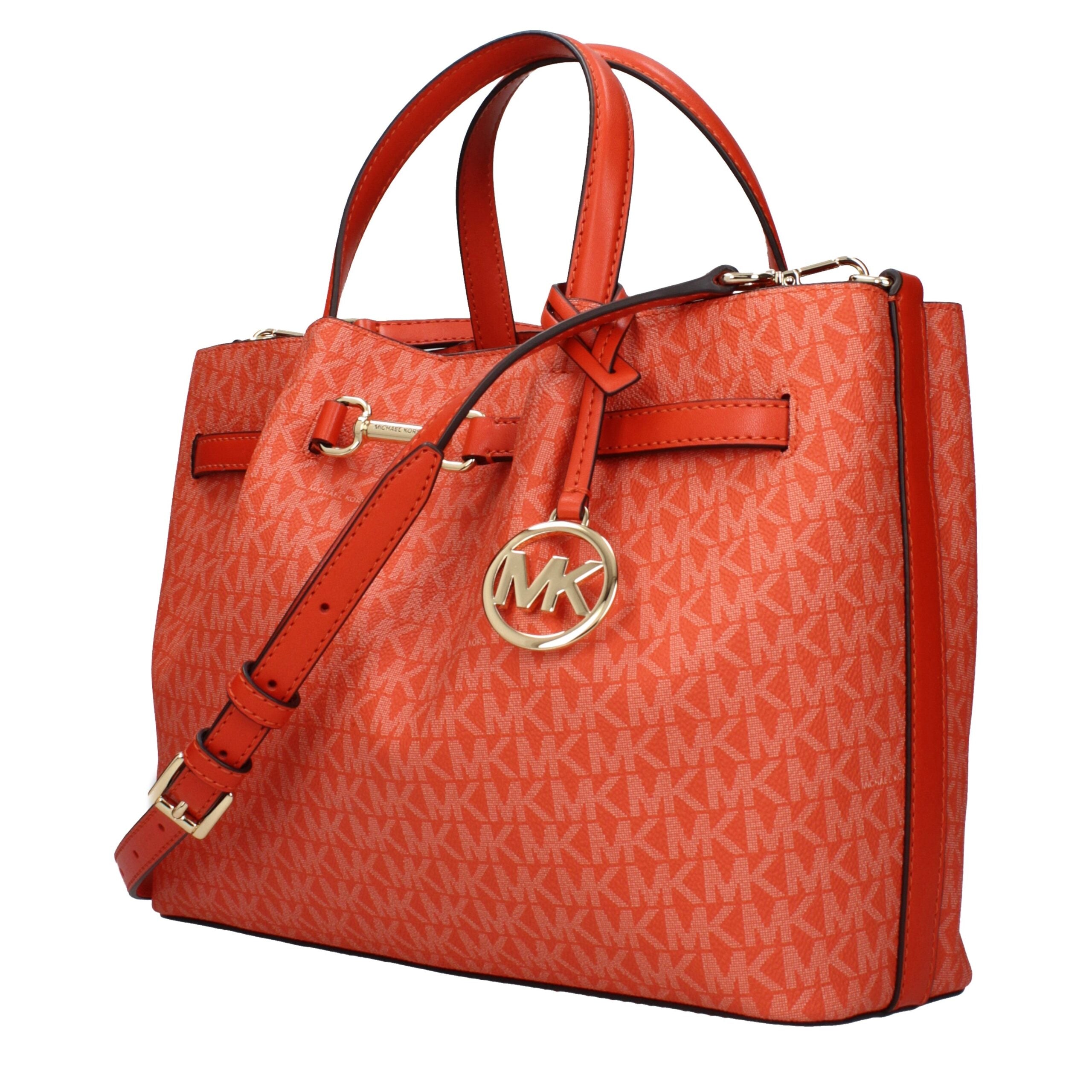 Michael Kors Orange Fabric Handbag