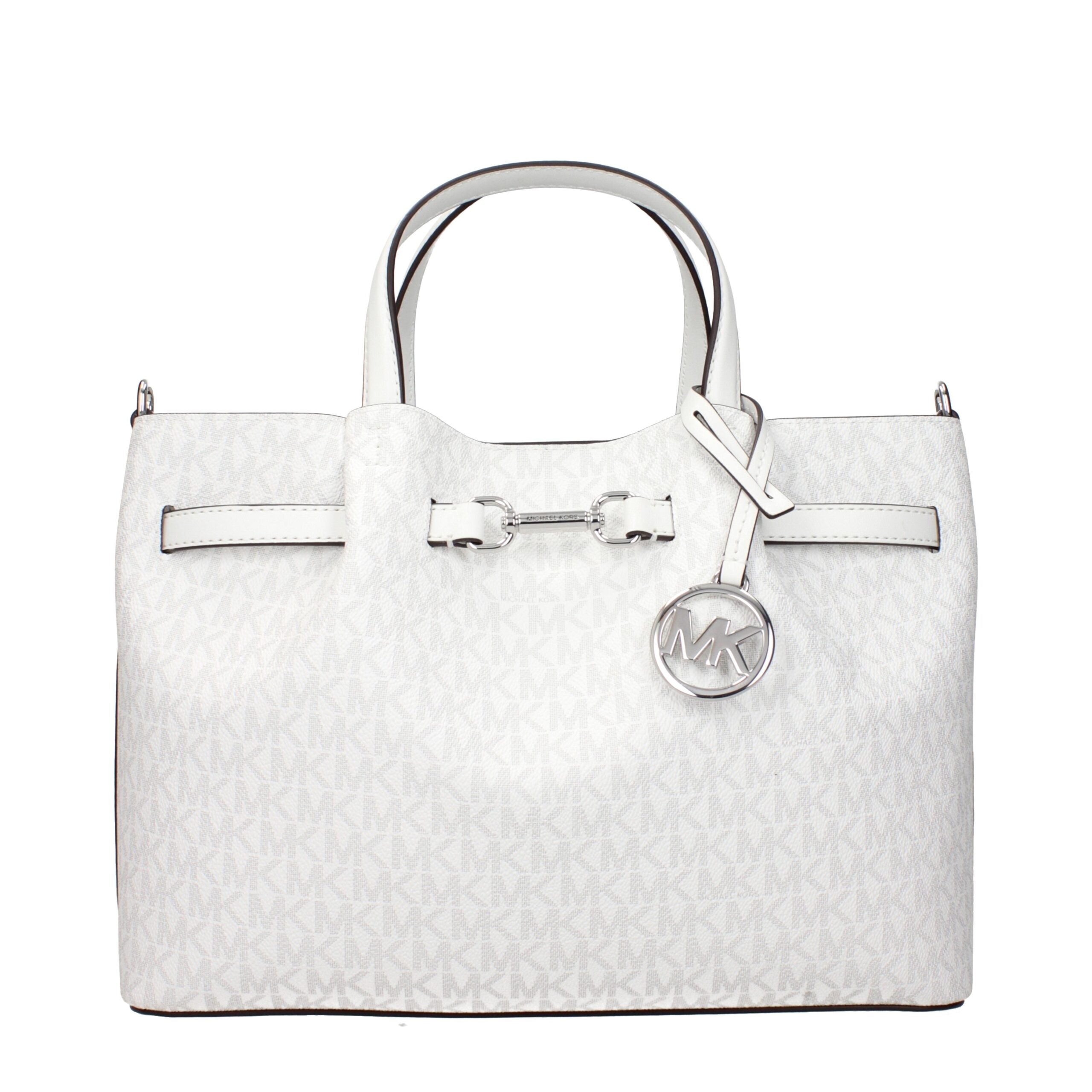 Michael Kors White Fabric Handbag
