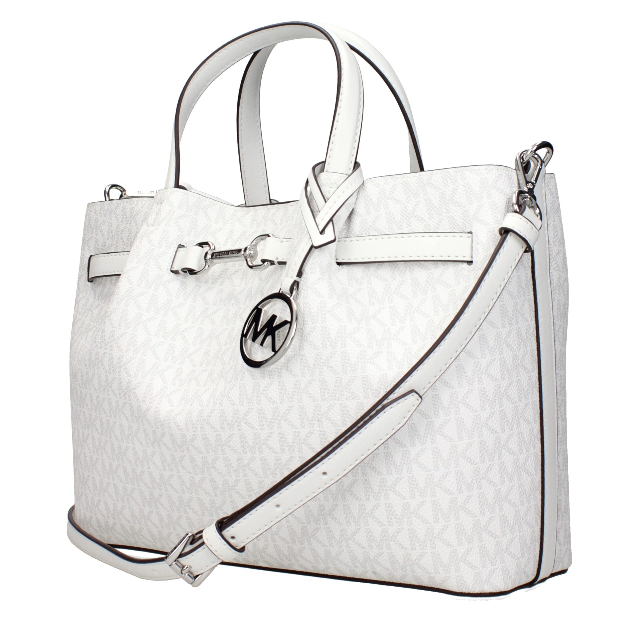 Michael Kors White Fabric Handbag