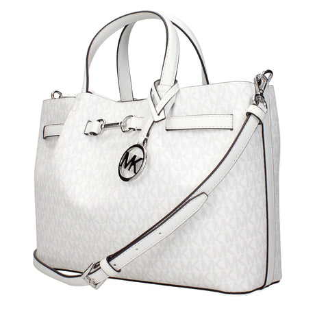 Michael Kors White Fabric Handbag