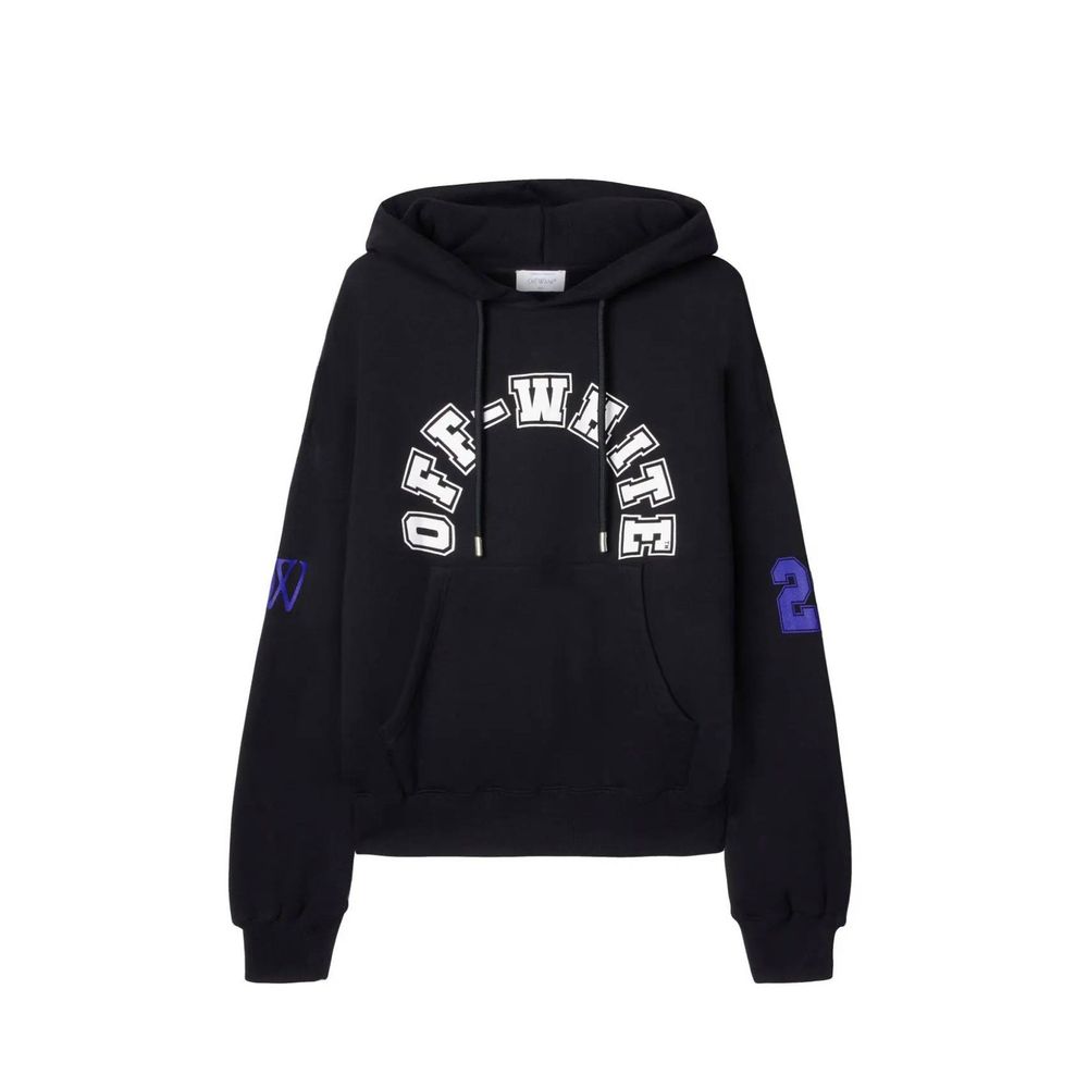 Off-white sort bomulds sweatshirt