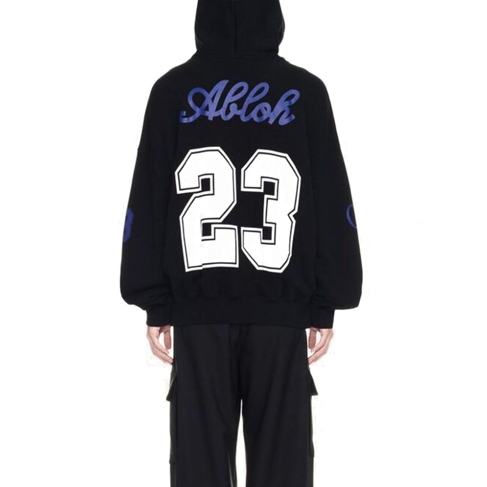 Off-white sort bomulds sweatshirt