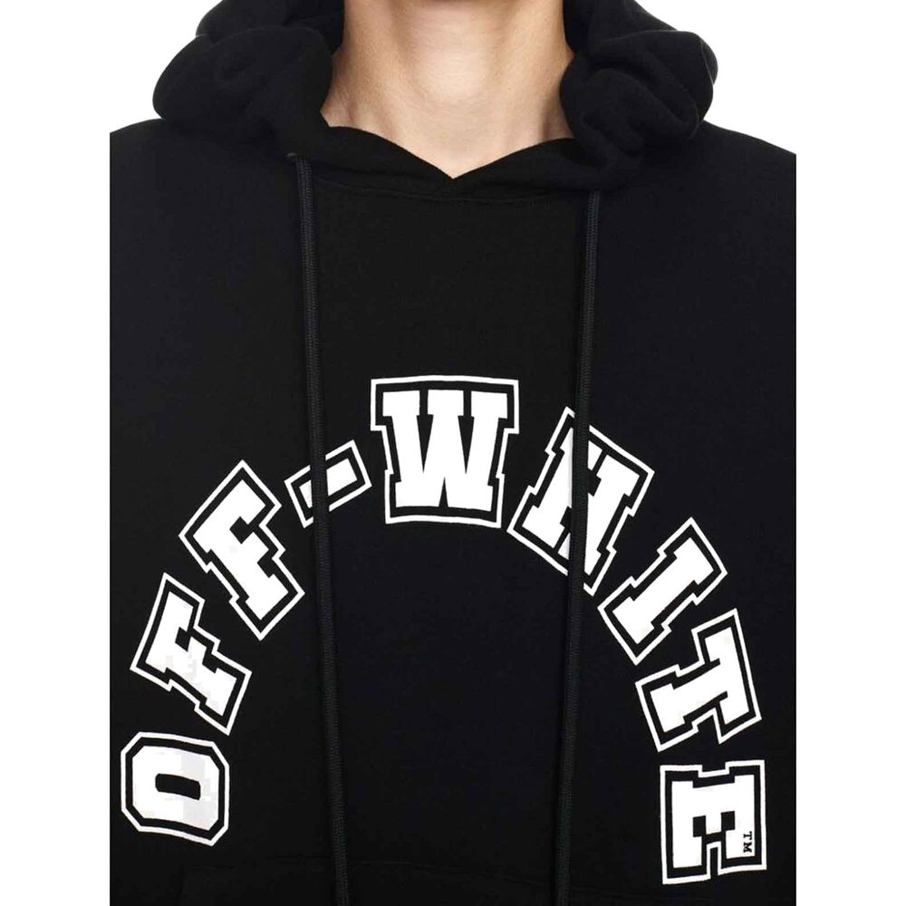 Off-white sort bomulds sweatshirt
