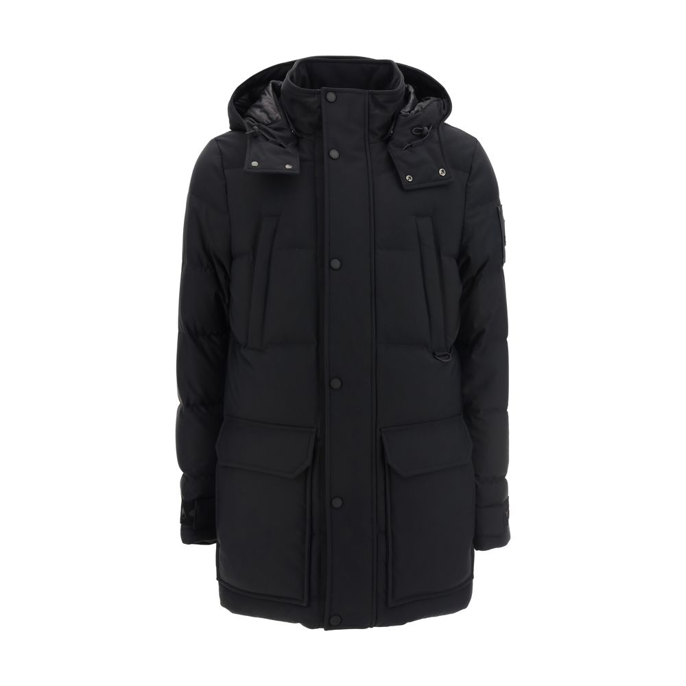 Moose Knuckles Sort Nylon Parka