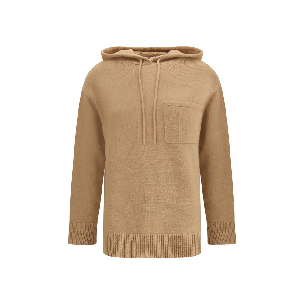 Max Mara Beige Uldhættetrøje