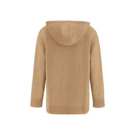 Max Mara Beige Uldhættetrøje