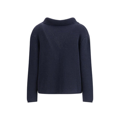 Ella Blå Merino Uld Cardigan