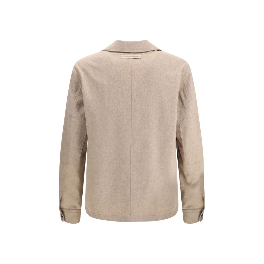 ZEGNA Beige bomuldsfrakke