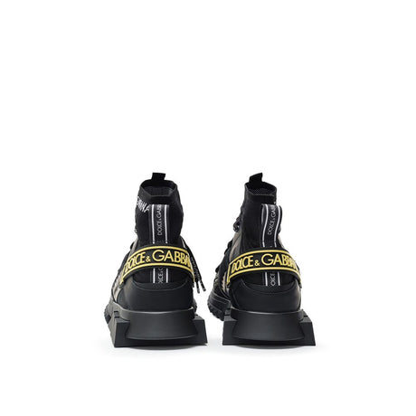 Dolce & Gabbana Black Technical High Top Sneakers