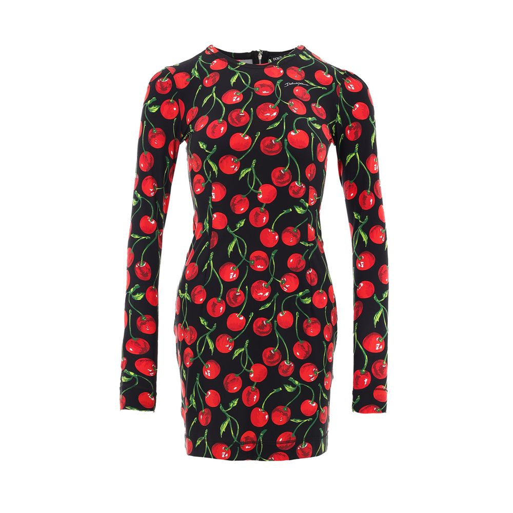 Dolce & Gabbana Tofarvet Polyamid Kort Kjole