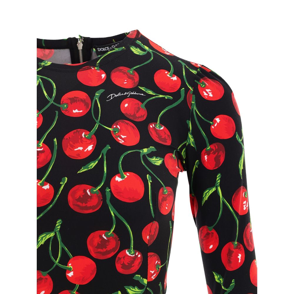 Dolce & Gabbana Tofarvet Polyamid Kort Kjole