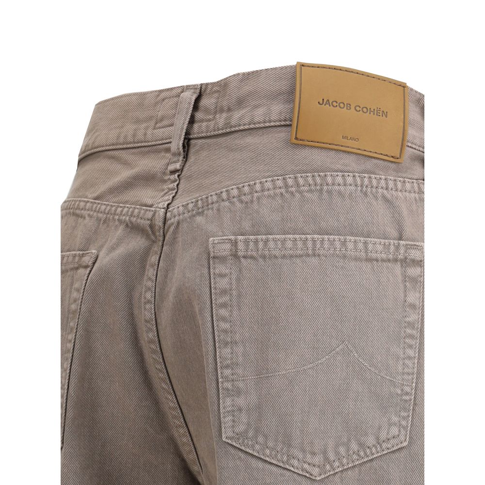 Jacob Cohen brune bomulds relaxed fit jeans