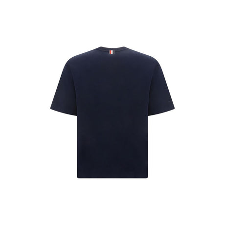 Thom Browne Blå Bomulds T-shirt