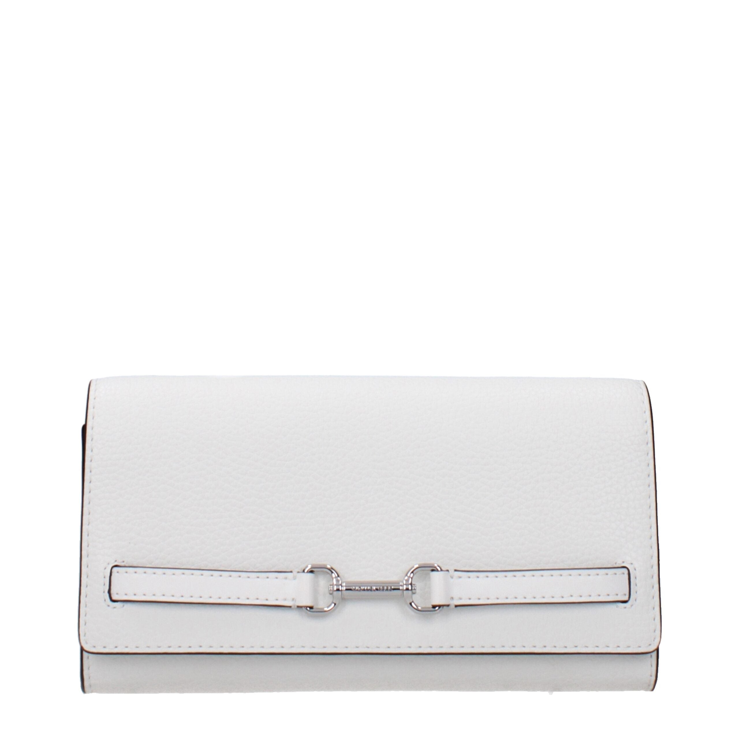 Michael Kors White Leather Clutch Bag