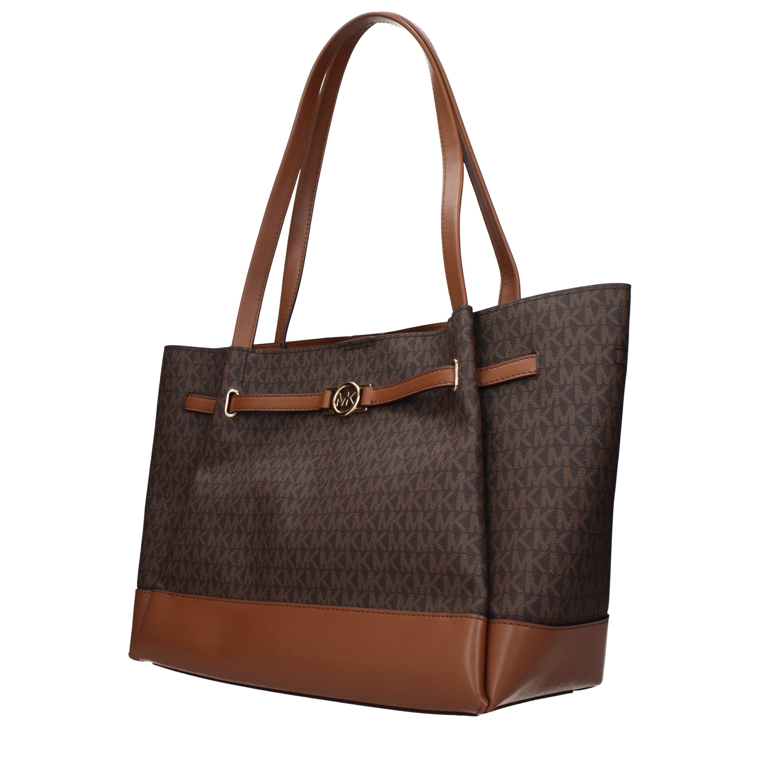 Michael Kors Brown Fabric Shoulder Bag