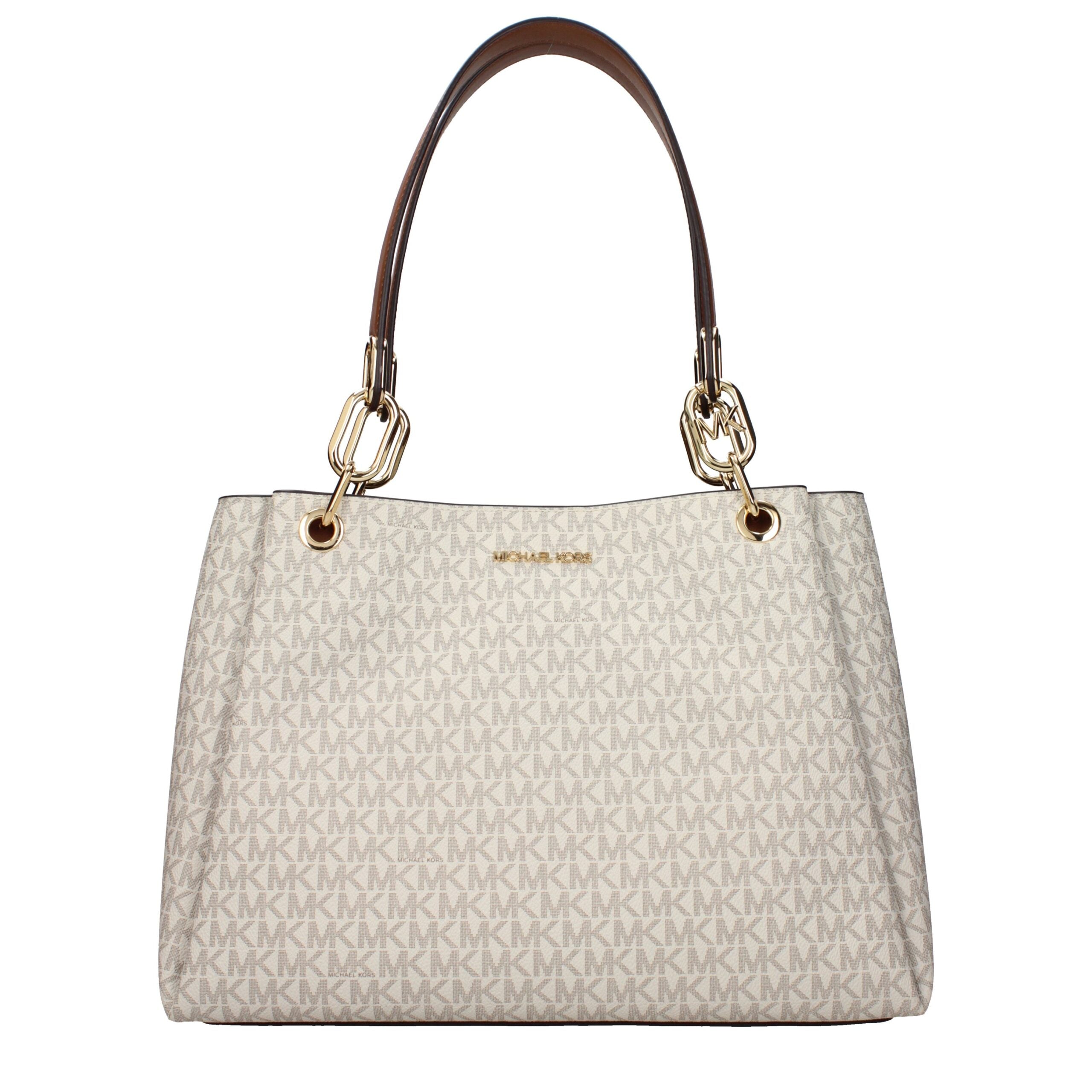 Michael Kors Beige Fabric Shoulder Bags