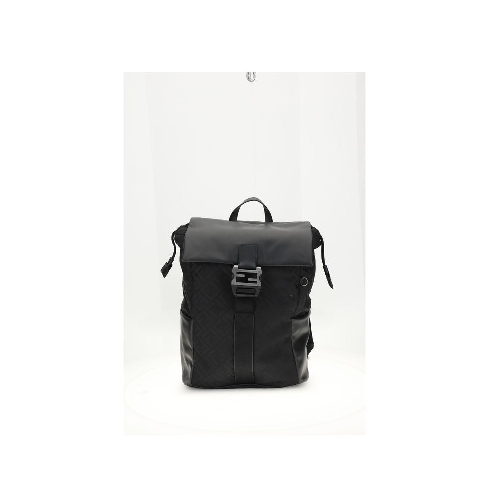 Fendi sort nylon skuldertaske