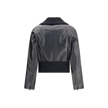 PINKO Black Lambskin Clothing