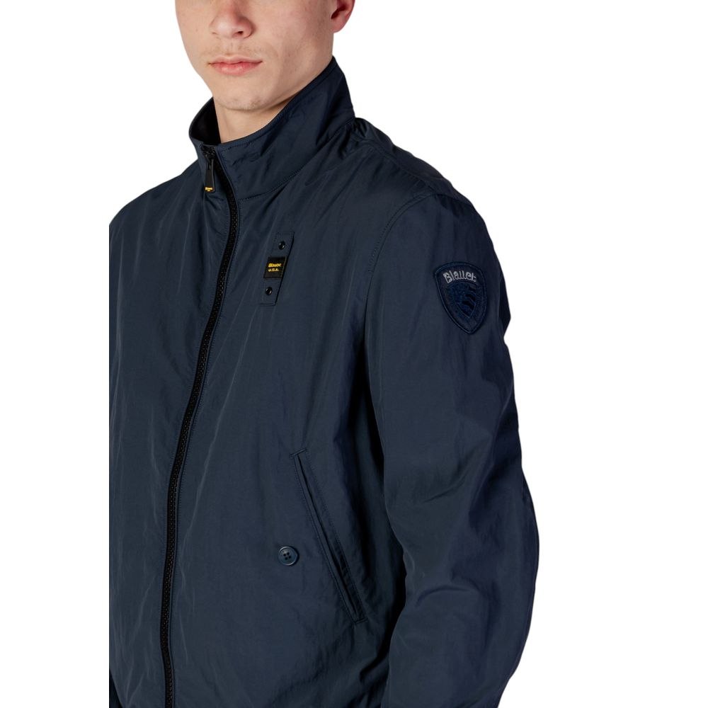 Blauer Blue Polyamide Bomber