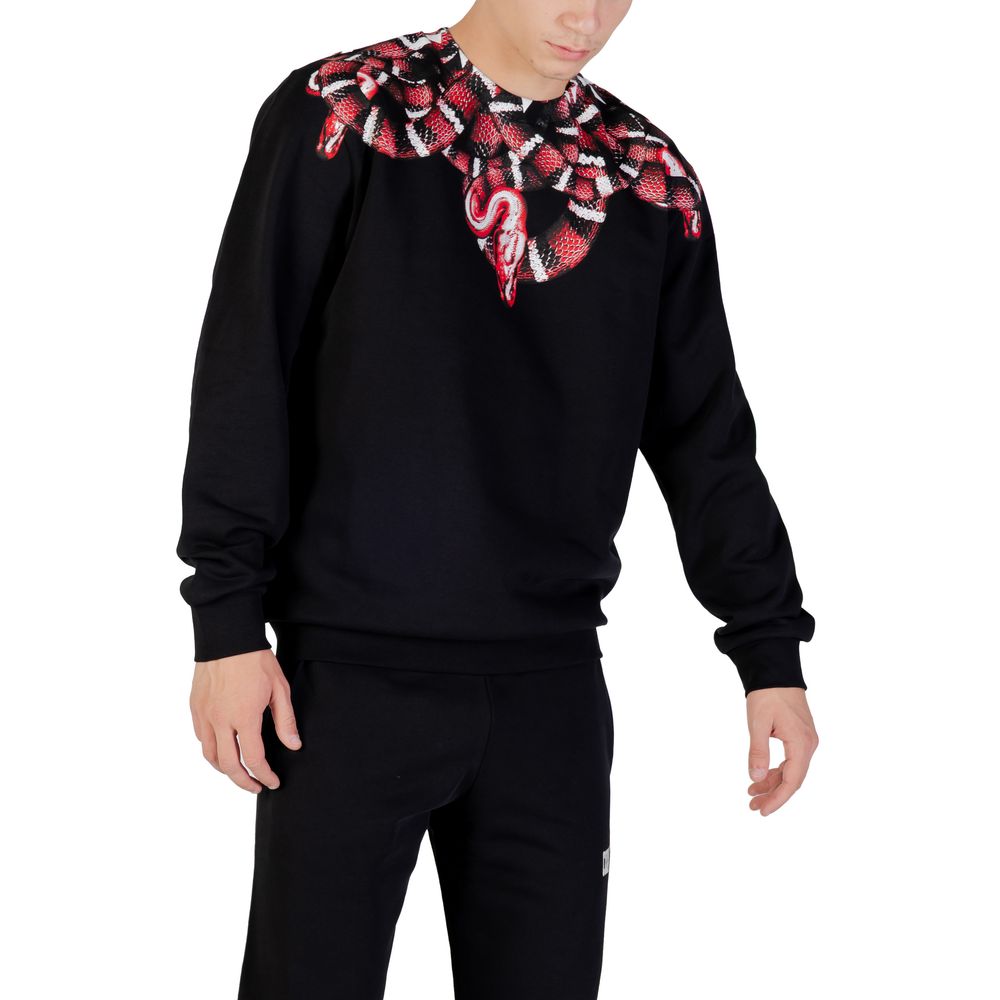 County of Milan Black Cotton Sweatshirt