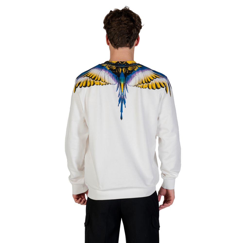 County of Milan White Cotton Sweatshirt