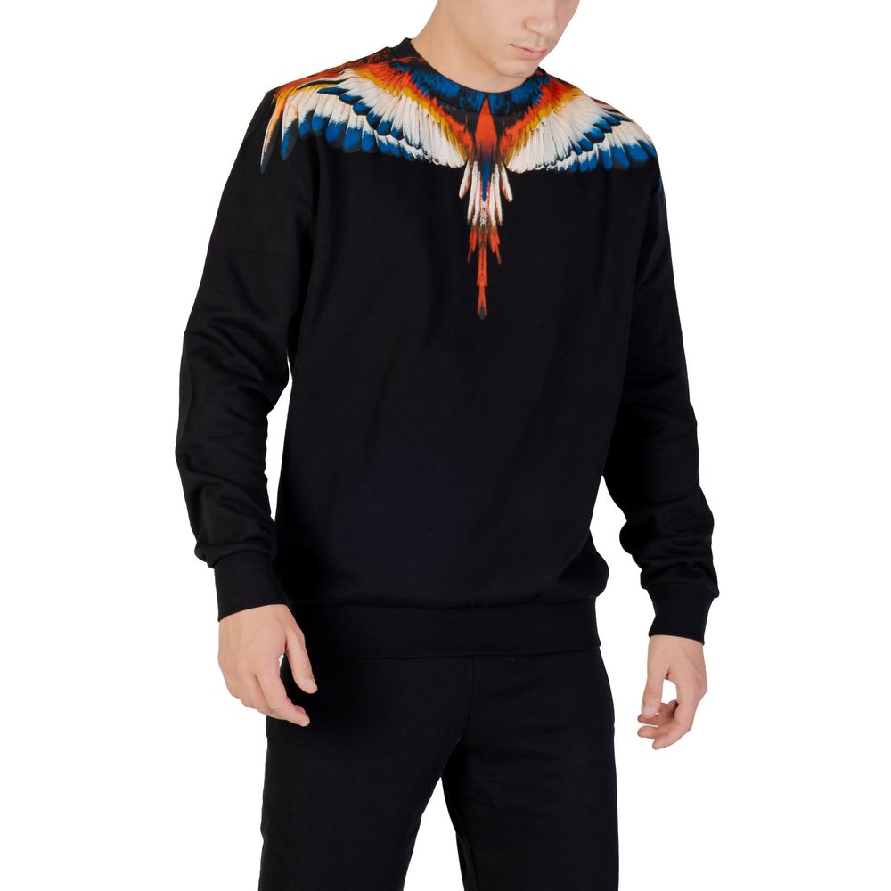 County of Milan Black Cotton Sweatshirt