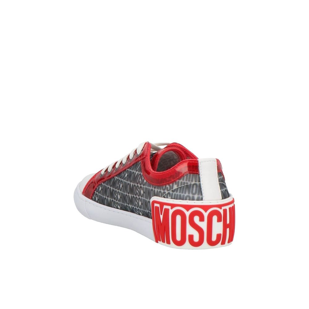 Moschino Couture Hvide Polyester Low Top Sneakers