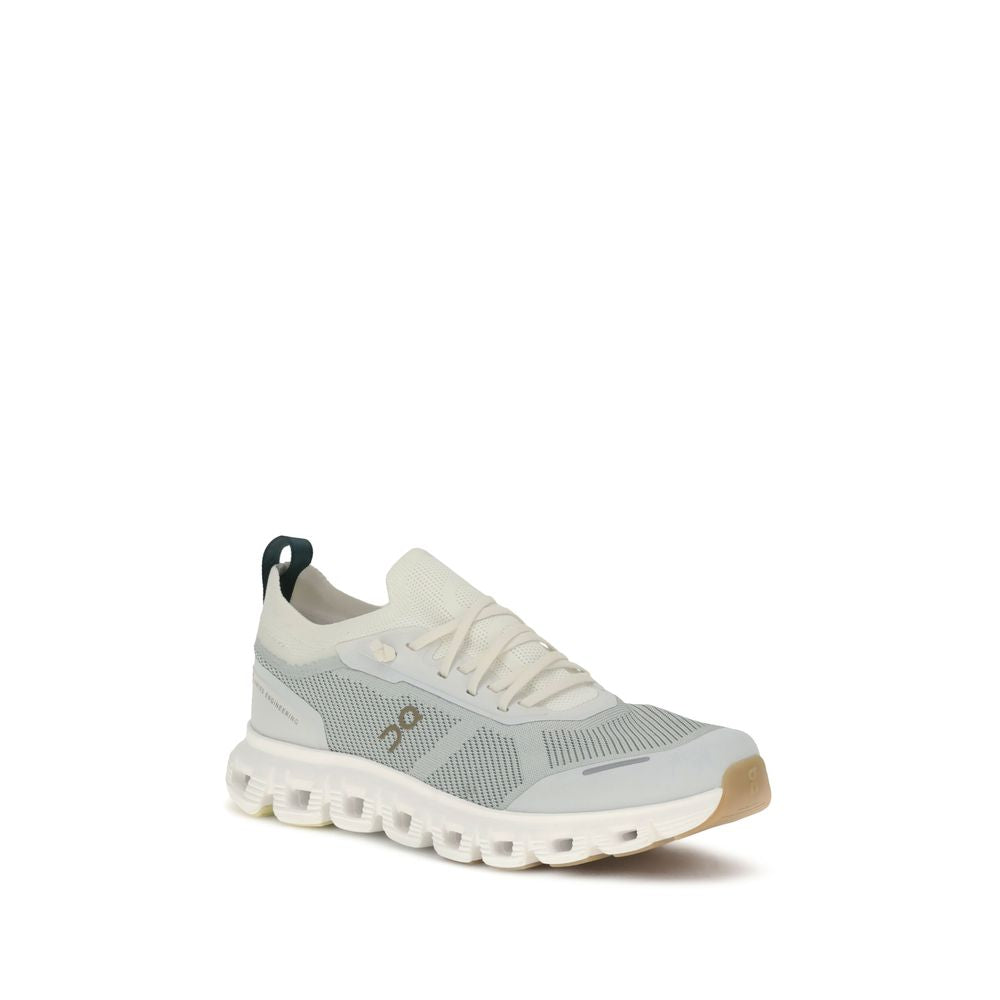 Hvide polyester atletiske sneakers