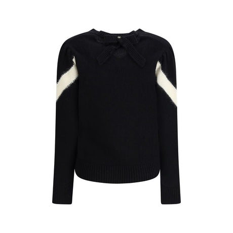 Valentino Sort Fleece Uld Sweatshirt